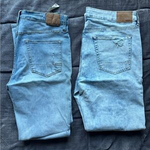 Aeropostale Men's Denim Jeans in Light Blue 36x32